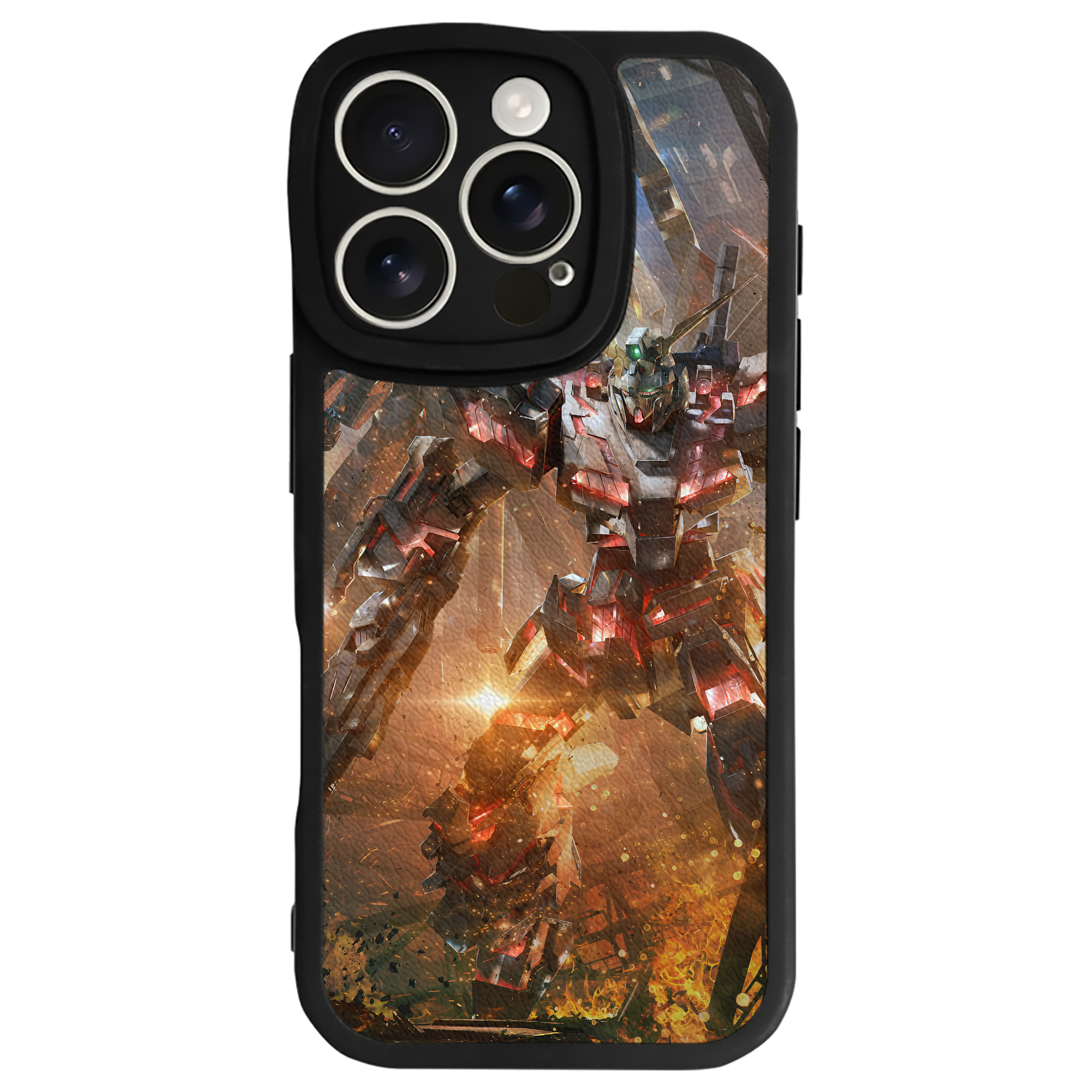 （画像用） 機動戦士ガンダム Mobile Suit Gundam 【iPhone 16シリーズ対応】シリコンスマホケース（レザー調） 材質：シリコン